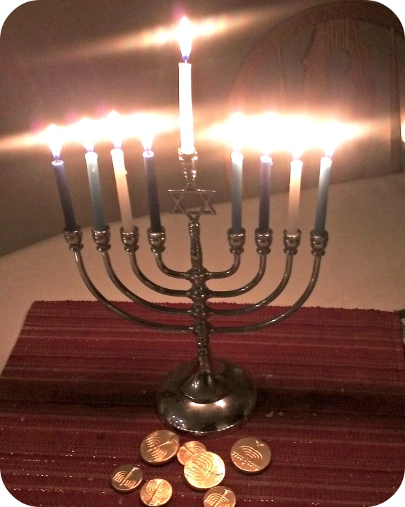 Hanukkah lights